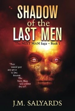 SHADOW OF THE LAST MEN by J. M. Salyards, a dystopian sci-fi fantasy series