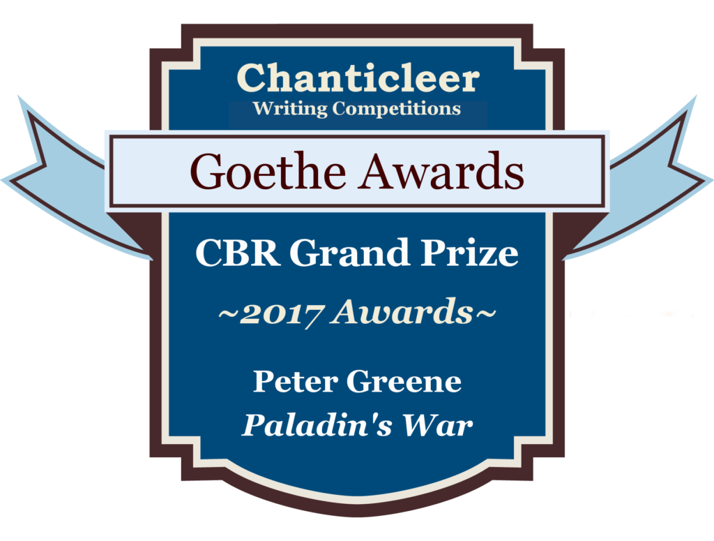Grand Prize Winner for Goethe Awards: Paladin's War by Peter Greene