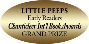 Little Peeps Grand Prize gold foil book sticker
