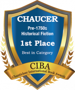 Blue and Gold Chaucer 1st Place Badge