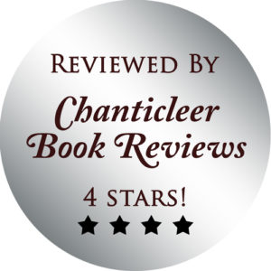 Reviewed by Chanticleer Book Reviews 4 Stars! round silver foil sticker