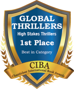 Global Thriller High Stakes Thriller 1st Place Best in Category Blue and Gold CIBA Award Badge