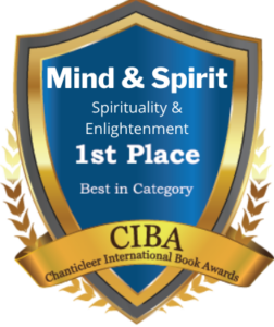 Blue and Gold First Place Winner Badge for Mind & Spirit Awards
