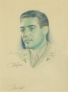 A Green sketch of Robert Gerard Beaumier Sr. Shared herfor Memorial Day with the family's permission