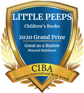 Blue and Gold Grand Prize Badge for Little Peeps for Great as a Button by Masoud Malekyari