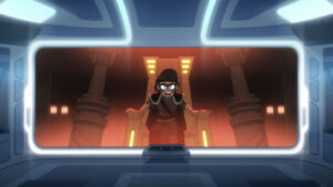 Mariner dressed as Vindicta dressed as an intergalactic pirate