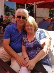 Mark and Linda relaxing.