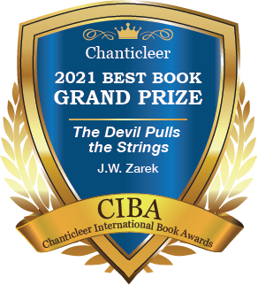 Overall Best Book of 2021 Grand Prize Badge for J.W. Zarek's The Devil Pulls the Strings