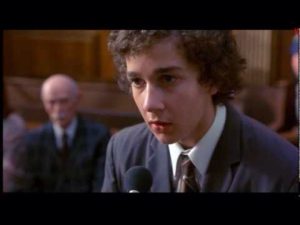 Stanley Yelnats in Court in the movie Holes