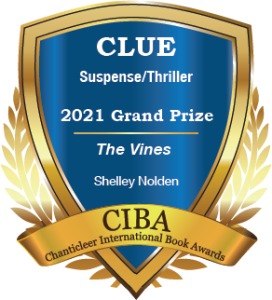 Clue Grand Prize Badge for The Vines by Shelley Nolden
