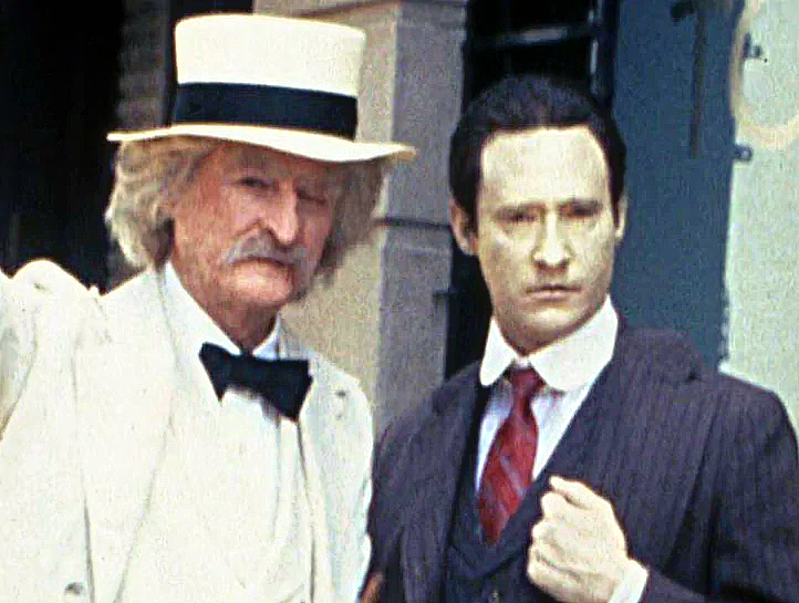 Lt. Cmmdr. Data from Star Trek TNG and Mark Twain