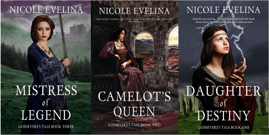 The three books in the Guinevere's Tale Series by Nicole Evelina