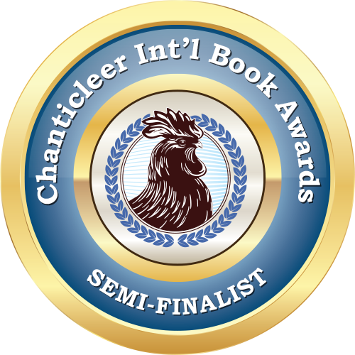 Chanticleer Int'l Book Awards Semi-Finalist Badge with Blue Laurels