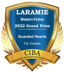 The 2022 Laramie Grand Prize Badge for Guarded Hearts by T.K. Conklin