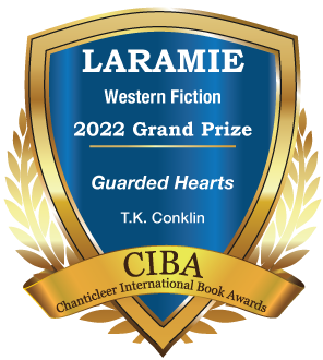 The 2022 Laramie Grand Prize Badge for Guarded Hearts by T.K. Conklin