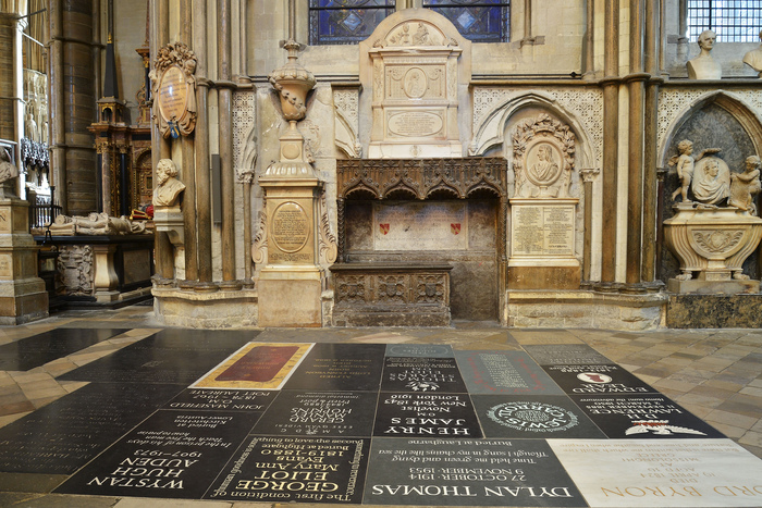 Poets Corner in Westminster Abbey