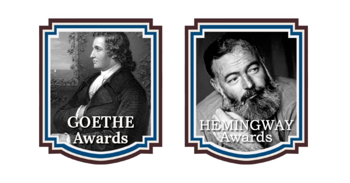 The Goethe and Hemingway Badges for Late Historical Fiction and 20th c. Wartime Fiction Respectively