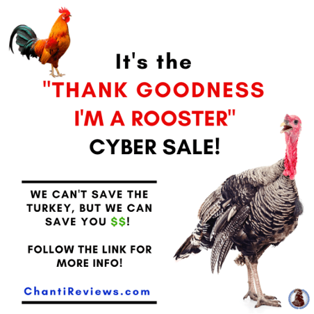 CYBER SALE 2023 – The Annual Chanticleer Thank Goodness I’m a Rooster Sale!