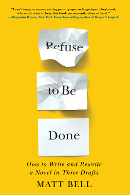 Refuse to Be Done has a yellow cover with the title written out across 3 pieces of paper