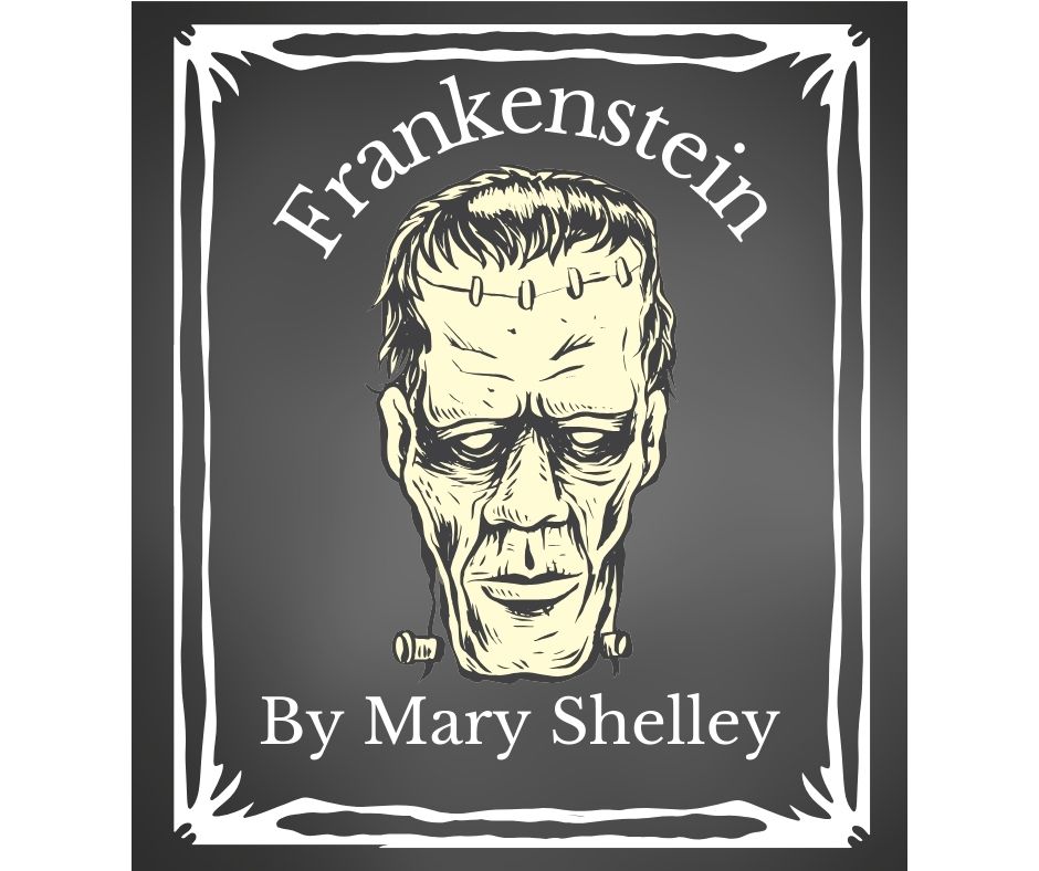 Book Cover, Frankenstein, Mary Shelley, gothic 