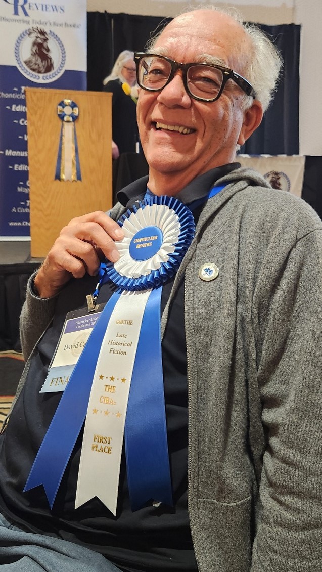 CIBA award, Grey sweater, David Calloway, black shirt, conference, awards banquet