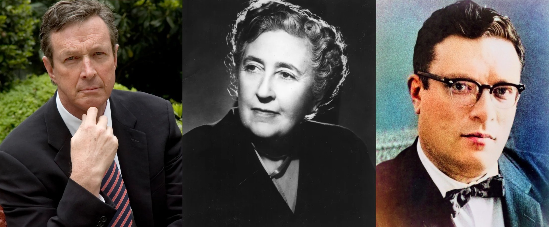 Agatha Christie, Michael Crichton, Isaac Asimov