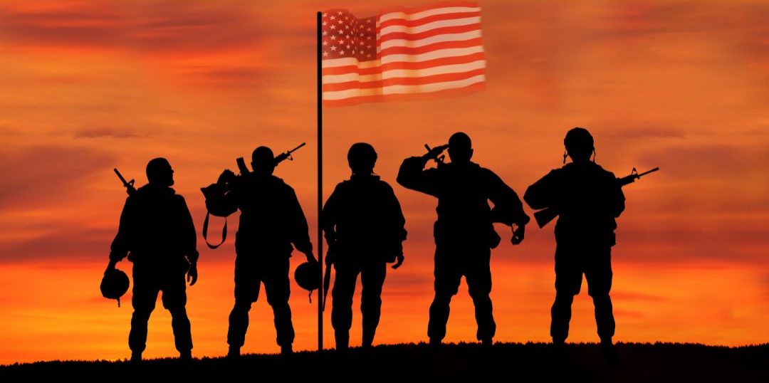 orange, black, flag, soldiers