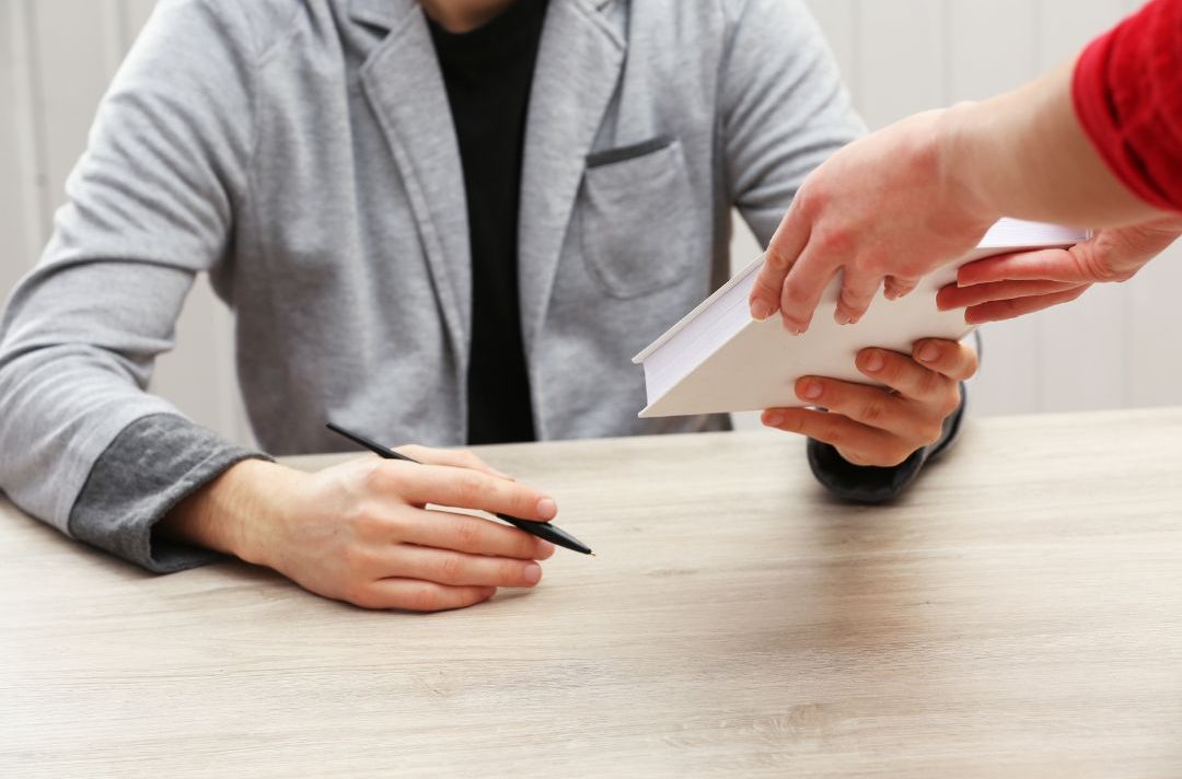 Signing, book, pen, grey