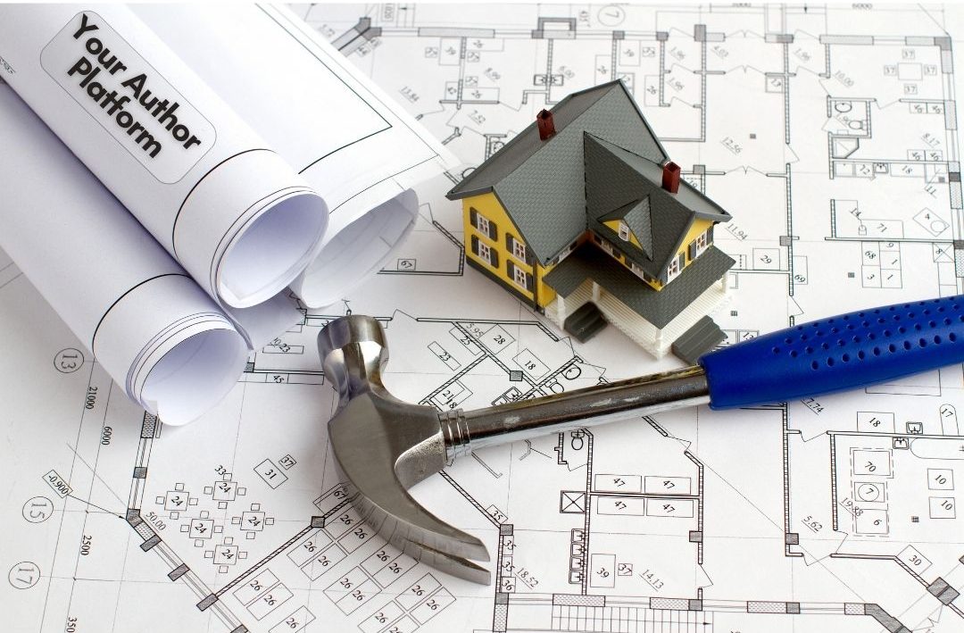 Plans, hammer, house