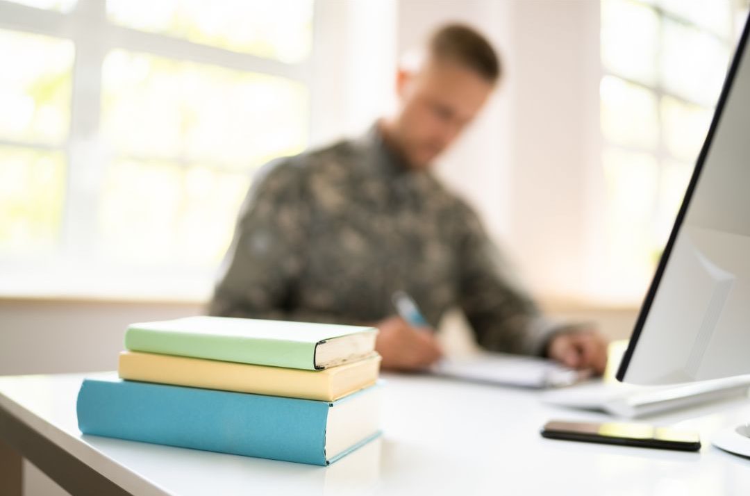 soldier, writing, books