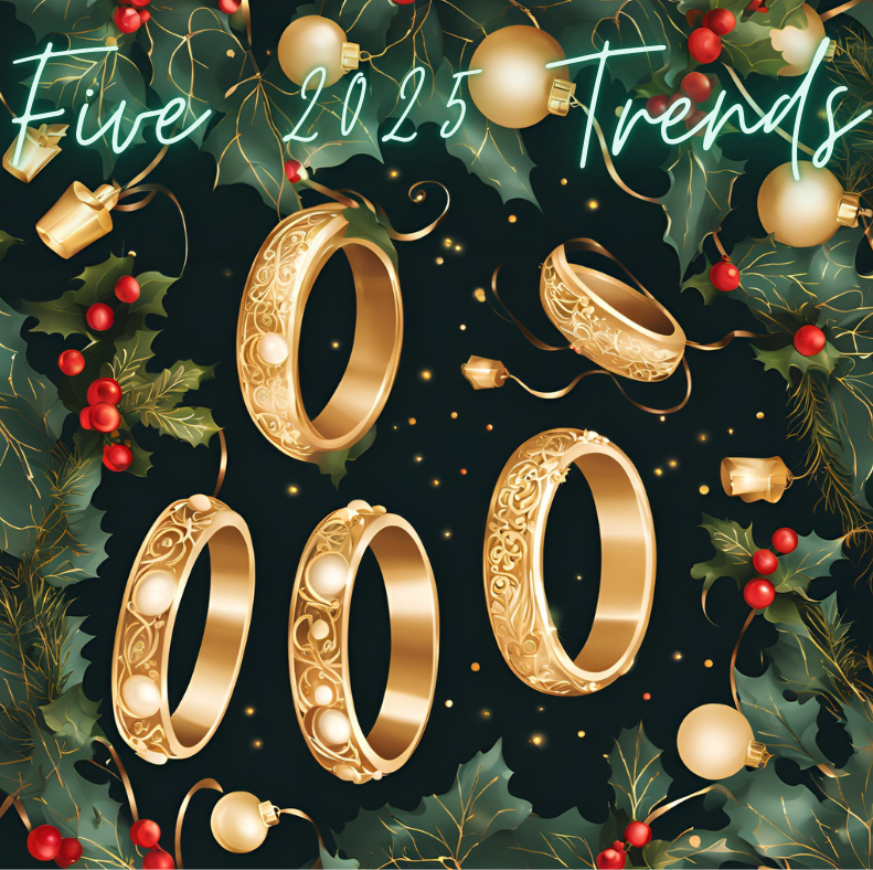 Five, gold, rings, trends, 2025