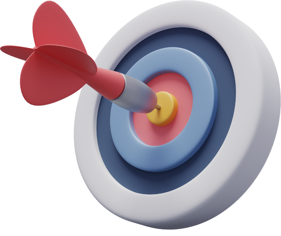 target, dart, blue, white, yellow, red