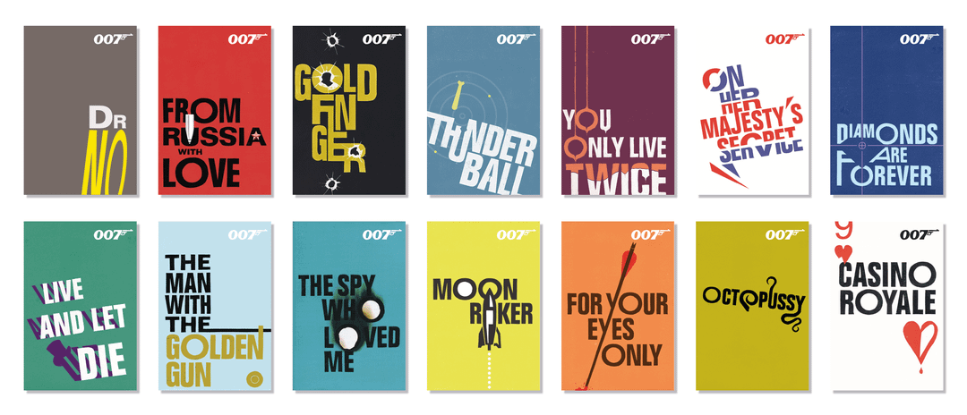 James bond, book, covers
