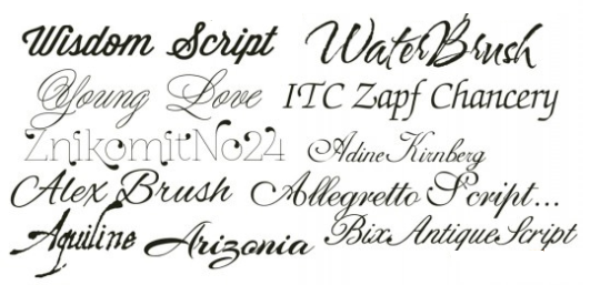 font, script, calligraphy
