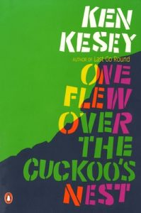 Ken Kesey, One Flew Over the Cuckoo's Next, green, yellow, orange, pink, black