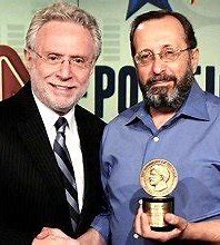 John DeDakis and Wolf Blitzer with their Peabody Award.