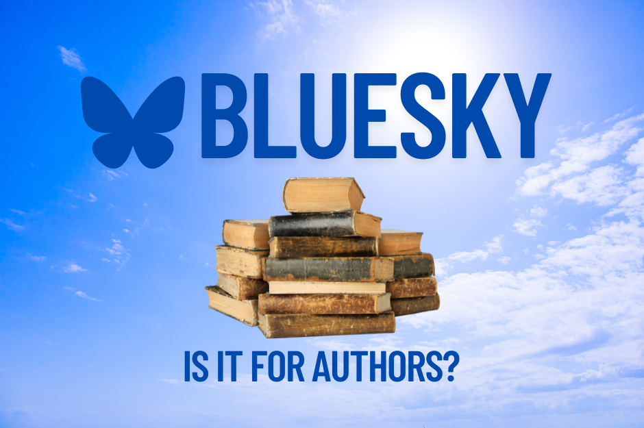 Bluesky, books, blue, butterfly
