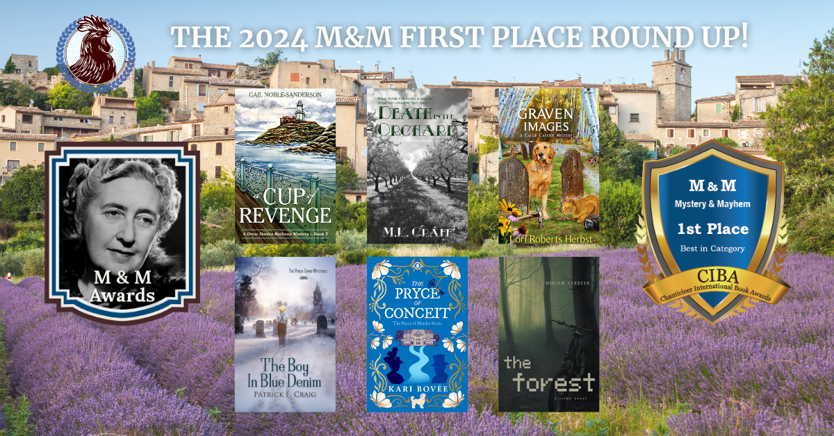 The M&M Book Awards for Cozy Mysteries First Place Round Up from 2024