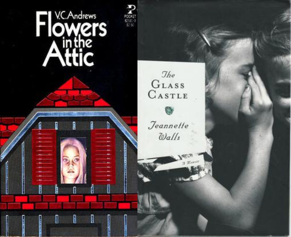 Book Covers, Flowers in the Attic, Glass Castles