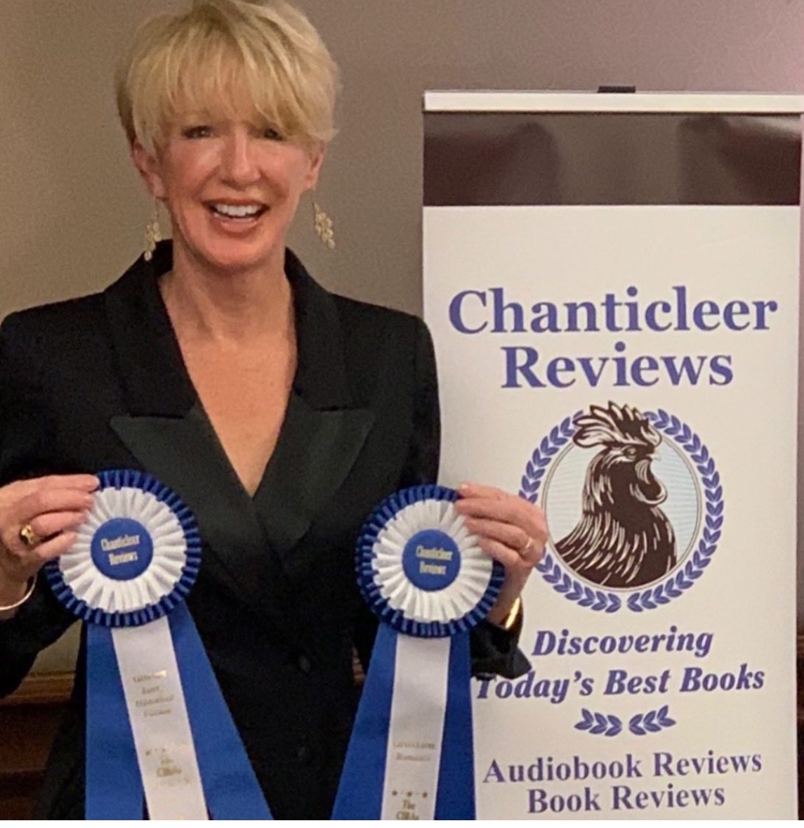 Chanticleer Book Reviews, CIBAs, woman, blonde, ribbons