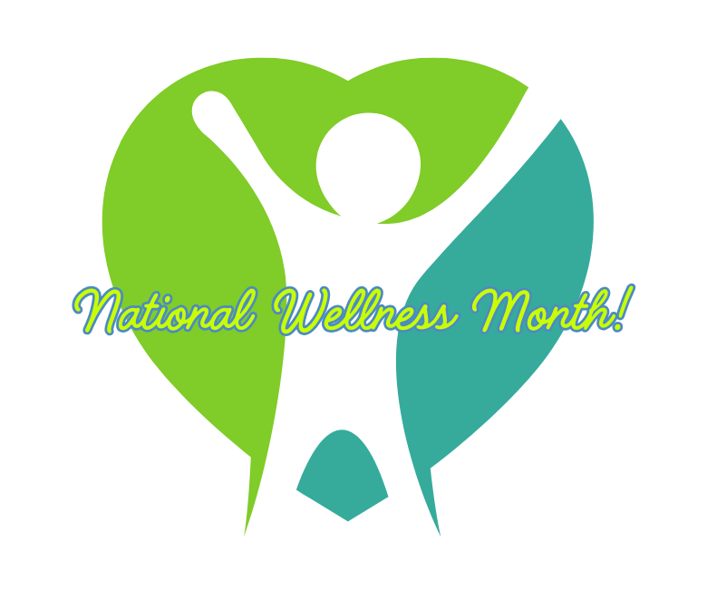 Wellness Month, blue, green, person, heart