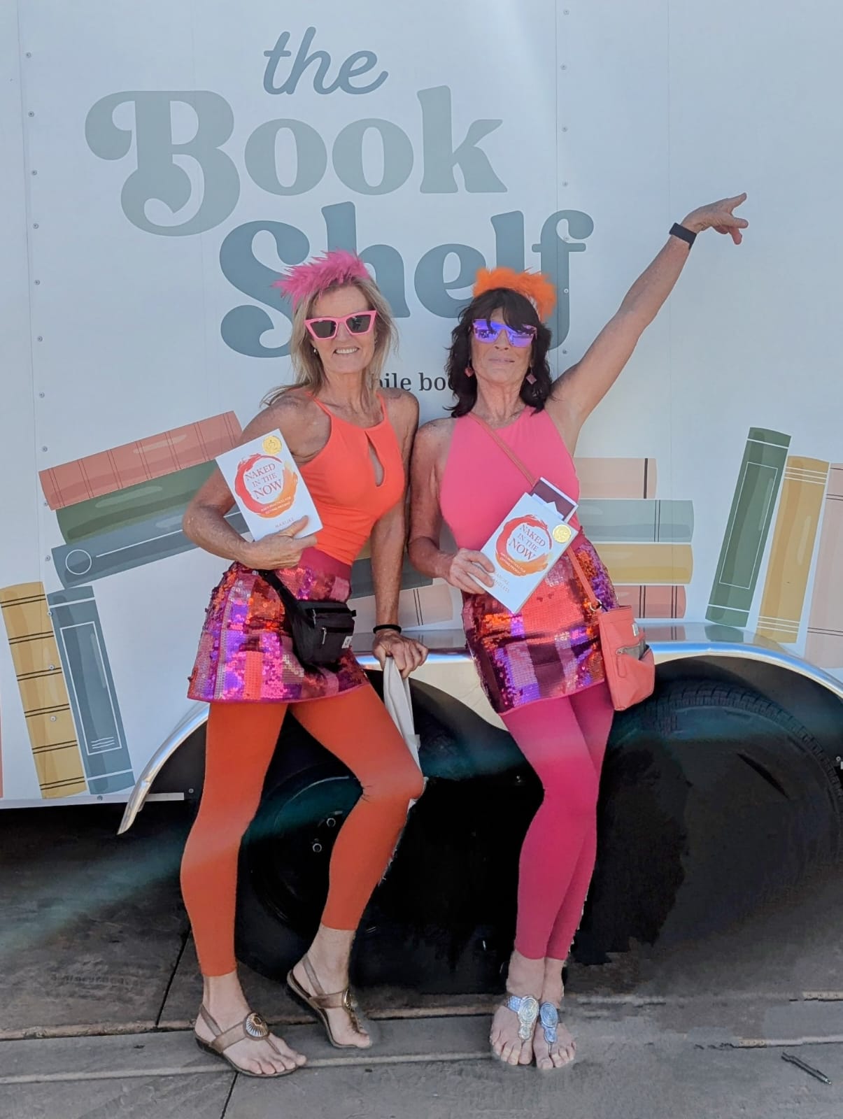 women, books, posing, sandals, pink