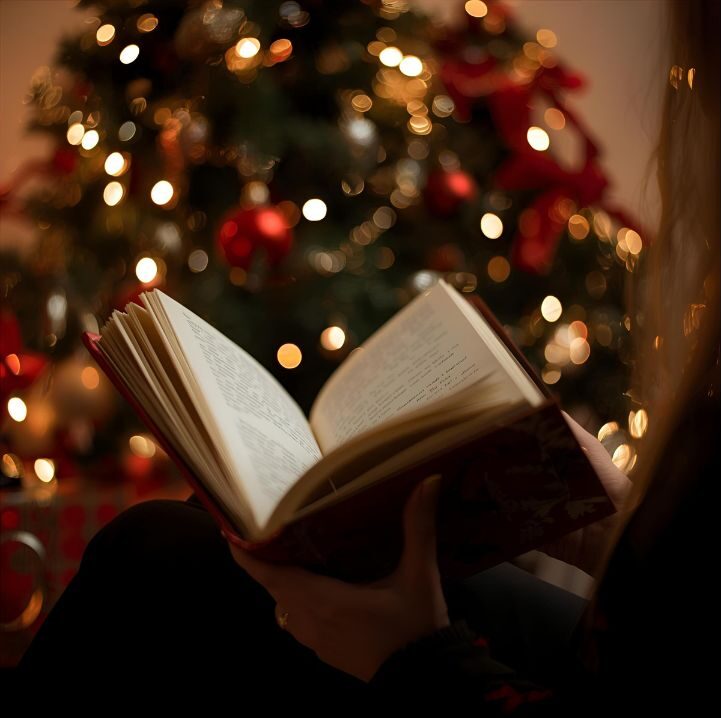 Jolabokaflod, book, christmas tree